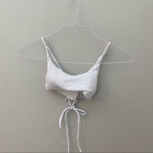 SHEIN White Bikini Top